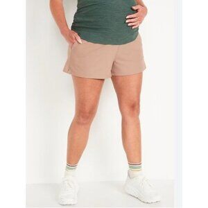 OLD NAVY maternity rollover waist powersoft shorts size L